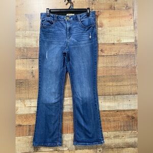 Democracy AbTechnology Dark Blue Flare Jeans Size 14